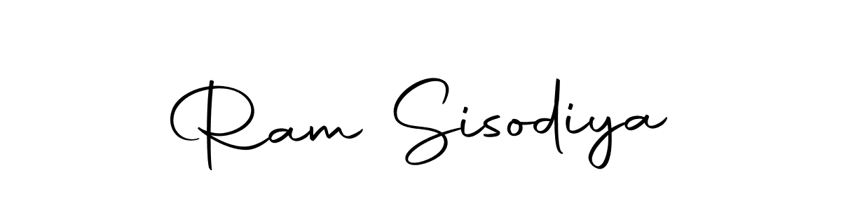 How to make Ram Sisodiya name signature. Use Autography-DOLnW style for creating short signs online. This is the latest handwritten sign. Ram Sisodiya signature style 10 images and pictures png