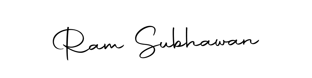 Design your own signature with our free online signature maker. With this signature software, you can create a handwritten (Autography-DOLnW) signature for name Ram Subhawan. Ram Subhawan signature style 10 images and pictures png