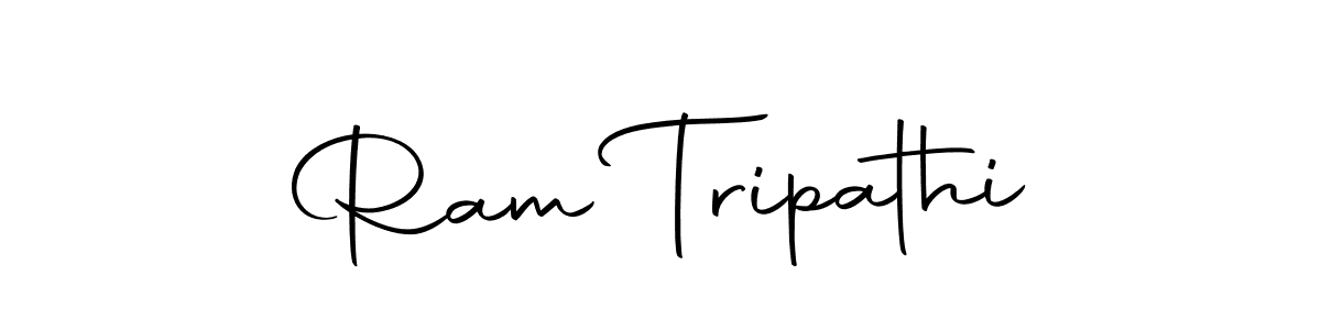 How to make Ram Tripathi name signature. Use Autography-DOLnW style for creating short signs online. This is the latest handwritten sign. Ram Tripathi signature style 10 images and pictures png