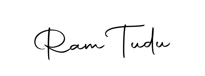 How to make Ram Tudu name signature. Use Autography-DOLnW style for creating short signs online. This is the latest handwritten sign. Ram Tudu signature style 10 images and pictures png