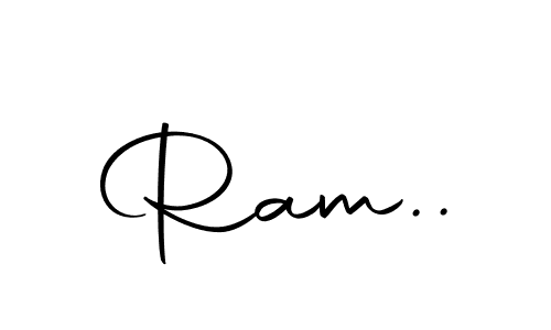 The best way (Autography-DOLnW) to make a short signature is to pick only two or three words in your name. The name Ram.. include a total of six letters. For converting this name. Ram.. signature style 10 images and pictures png