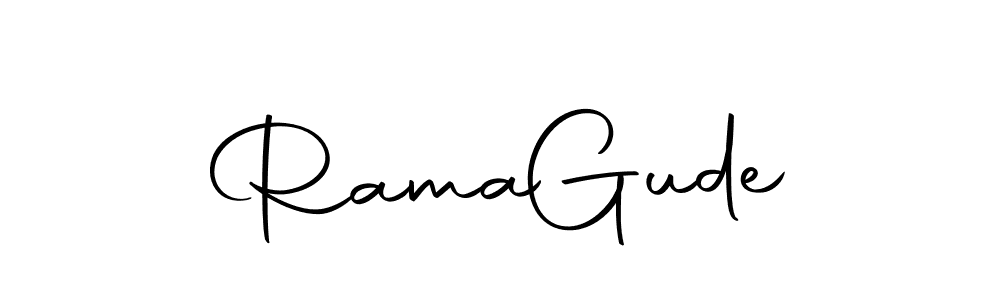 This is the best signature style for the Rama  Gude name. Also you like these signature font (Autography-DOLnW). Mix name signature. Rama  Gude signature style 10 images and pictures png