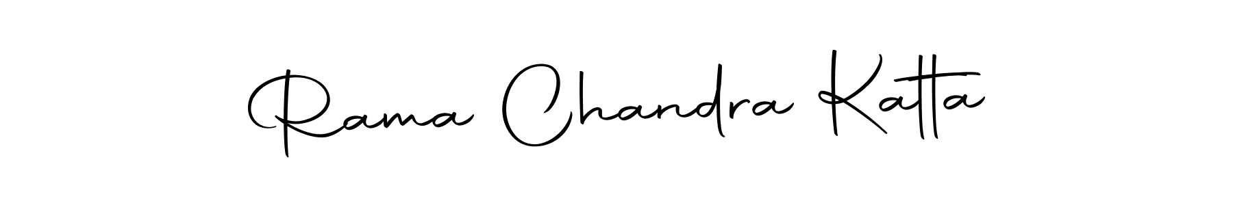Use a signature maker to create a handwritten signature online. With this signature software, you can design (Autography-DOLnW) your own signature for name Rama Chandra Katta. Rama Chandra Katta signature style 10 images and pictures png