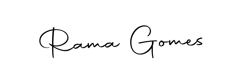 Make a beautiful signature design for name Rama Gomes. Use this online signature maker to create a handwritten signature for free. Rama Gomes signature style 10 images and pictures png