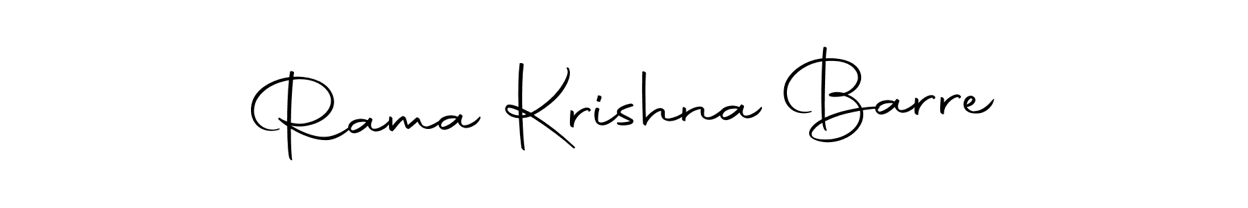 Design your own signature with our free online signature maker. With this signature software, you can create a handwritten (Autography-DOLnW) signature for name Rama Krishna Barre. Rama Krishna Barre signature style 10 images and pictures png