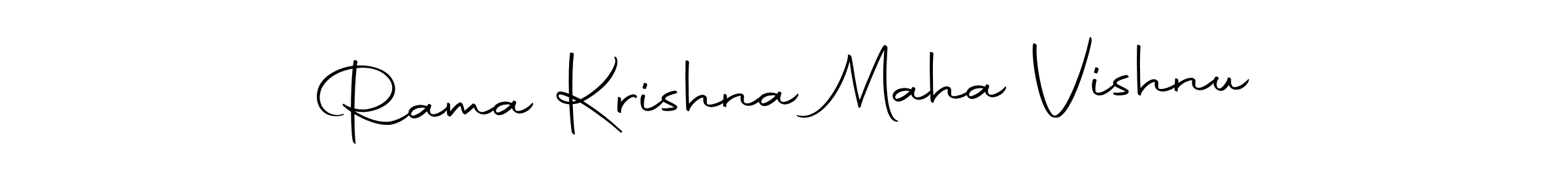 How to make Rama Krishna Maha Vishnu name signature. Use Autography-DOLnW style for creating short signs online. This is the latest handwritten sign. Rama Krishna Maha Vishnu signature style 10 images and pictures png