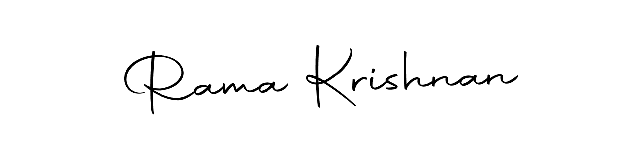 Create a beautiful signature design for name Rama Krishnan. With this signature (Autography-DOLnW) fonts, you can make a handwritten signature for free. Rama Krishnan signature style 10 images and pictures png