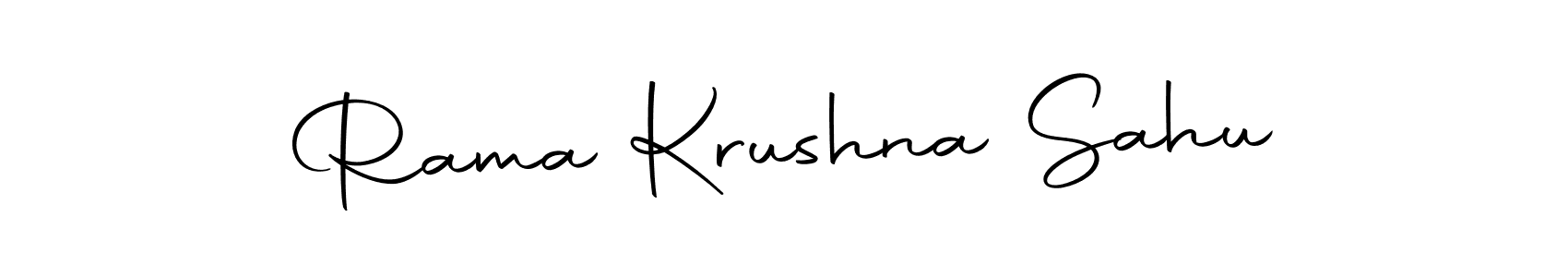 Also we have Rama Krushna Sahu name is the best signature style. Create professional handwritten signature collection using Autography-DOLnW autograph style. Rama Krushna Sahu signature style 10 images and pictures png