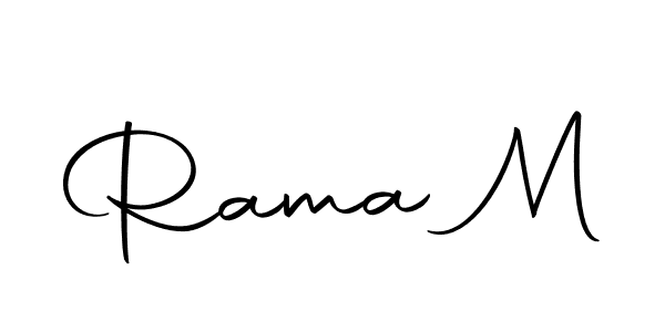 Rama M stylish signature style. Best Handwritten Sign (Autography-DOLnW) for my name. Handwritten Signature Collection Ideas for my name Rama M. Rama M signature style 10 images and pictures png