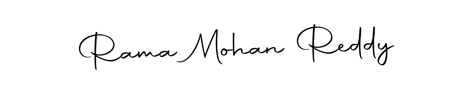 Create a beautiful signature design for name Rama Mohan Reddy. With this signature (Autography-DOLnW) fonts, you can make a handwritten signature for free. Rama Mohan Reddy signature style 10 images and pictures png