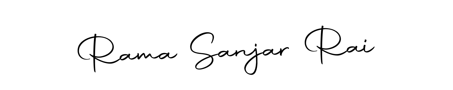 How to make Rama Sanjar Rai name signature. Use Autography-DOLnW style for creating short signs online. This is the latest handwritten sign. Rama Sanjar Rai signature style 10 images and pictures png