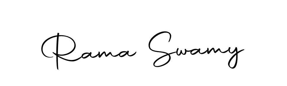 Make a beautiful signature design for name Rama Swamy. With this signature (Autography-DOLnW) style, you can create a handwritten signature for free. Rama Swamy signature style 10 images and pictures png