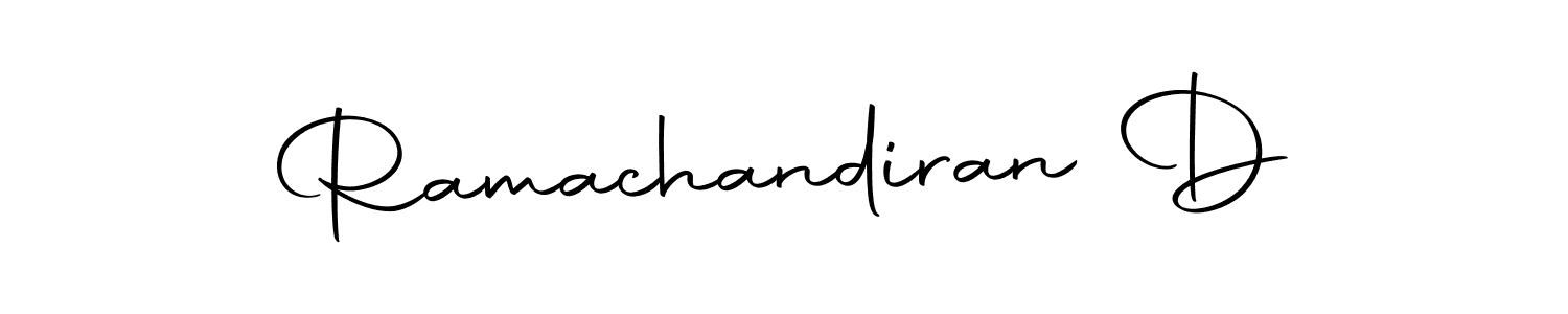 Use a signature maker to create a handwritten signature online. With this signature software, you can design (Autography-DOLnW) your own signature for name Ramachandiran D. Ramachandiran D signature style 10 images and pictures png