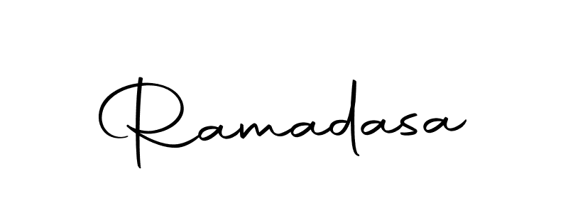 Ramadasa stylish signature style. Best Handwritten Sign (Autography-DOLnW) for my name. Handwritten Signature Collection Ideas for my name Ramadasa. Ramadasa signature style 10 images and pictures png