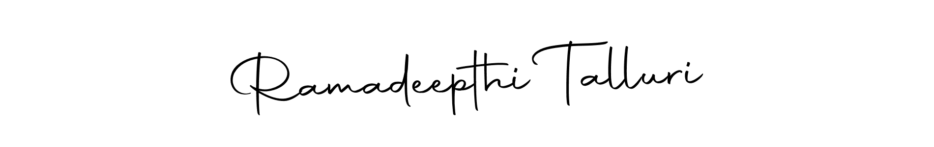 Similarly Autography-DOLnW is the best handwritten signature design. Signature creator online .You can use it as an online autograph creator for name Ramadeepthi Talluri. Ramadeepthi Talluri signature style 10 images and pictures png