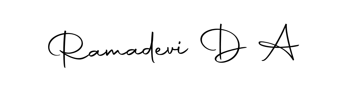 You can use this online signature creator to create a handwritten signature for the name Ramadevi D A. This is the best online autograph maker. Ramadevi D A signature style 10 images and pictures png