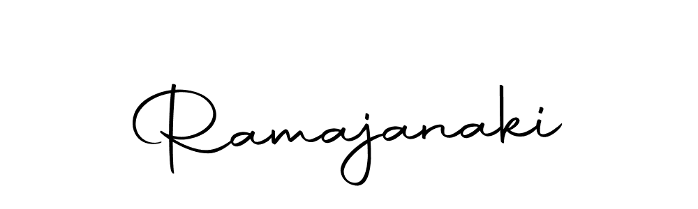 Design your own signature with our free online signature maker. With this signature software, you can create a handwritten (Autography-DOLnW) signature for name Ramajanaki. Ramajanaki signature style 10 images and pictures png