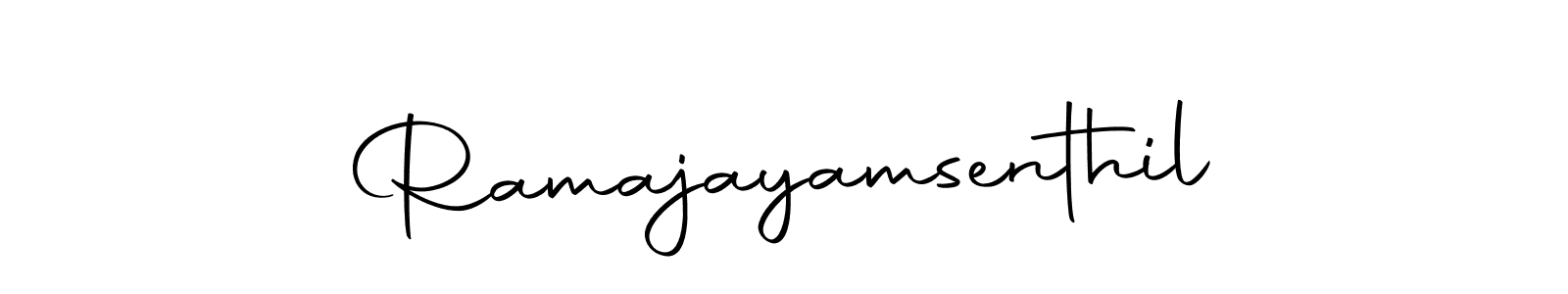 Design your own signature with our free online signature maker. With this signature software, you can create a handwritten (Autography-DOLnW) signature for name Ramajayamsenthil. Ramajayamsenthil signature style 10 images and pictures png