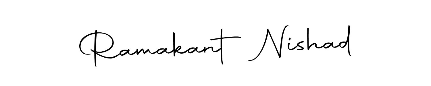 This is the best signature style for the Ramakant Nishad name. Also you like these signature font (Autography-DOLnW). Mix name signature. Ramakant Nishad signature style 10 images and pictures png