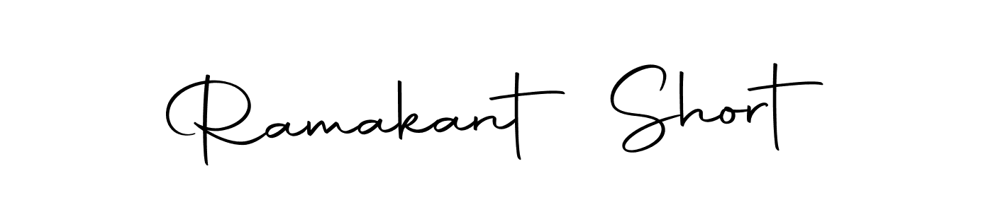 You should practise on your own different ways (Autography-DOLnW) to write your name (Ramakant Short) in signature. don't let someone else do it for you. Ramakant Short signature style 10 images and pictures png