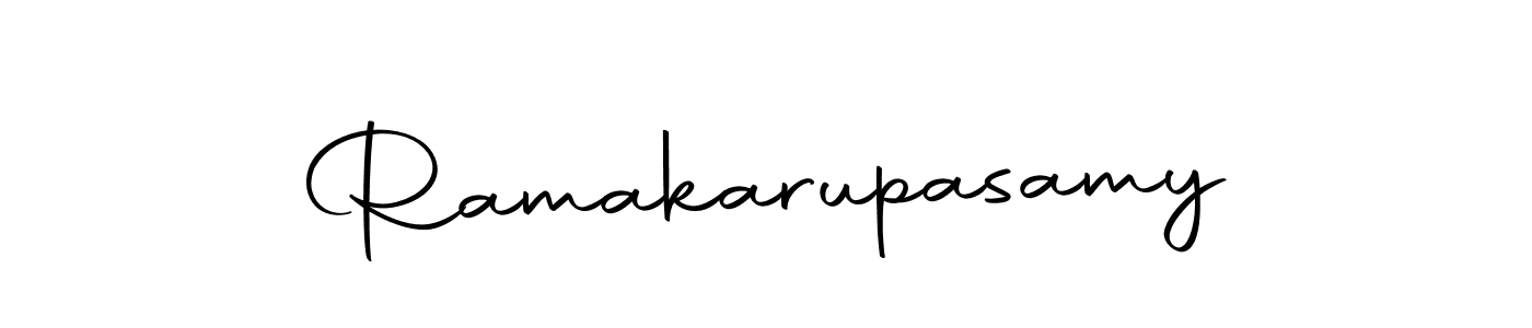 Create a beautiful signature design for name Ramakarupasamy. With this signature (Autography-DOLnW) fonts, you can make a handwritten signature for free. Ramakarupasamy signature style 10 images and pictures png