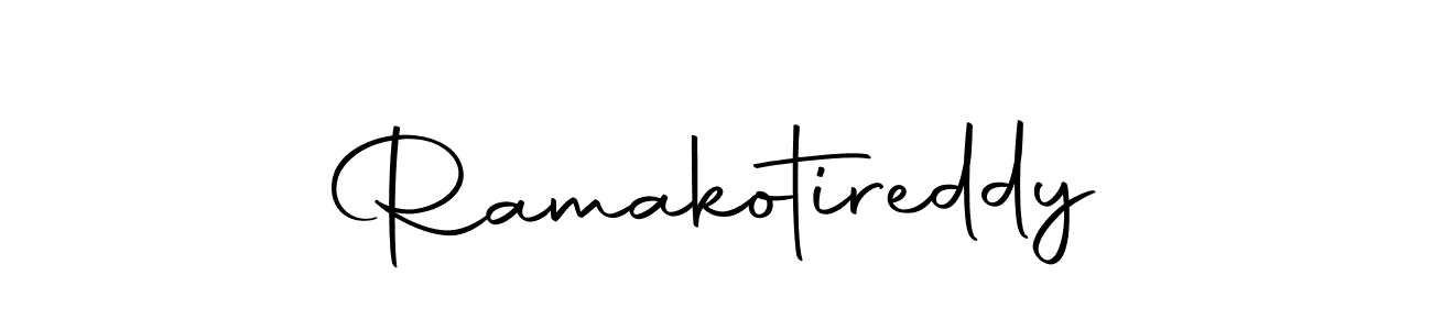 Create a beautiful signature design for name Ramakotireddy. With this signature (Autography-DOLnW) fonts, you can make a handwritten signature for free. Ramakotireddy signature style 10 images and pictures png