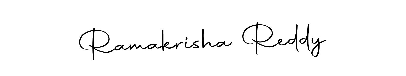 Design your own signature with our free online signature maker. With this signature software, you can create a handwritten (Autography-DOLnW) signature for name Ramakrisha Reddy. Ramakrisha Reddy signature style 10 images and pictures png