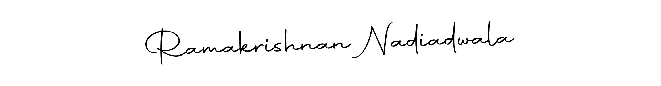 The best way (Autography-DOLnW) to make a short signature is to pick only two or three words in your name. The name Ramakrishnan Nadiadwala include a total of six letters. For converting this name. Ramakrishnan Nadiadwala signature style 10 images and pictures png