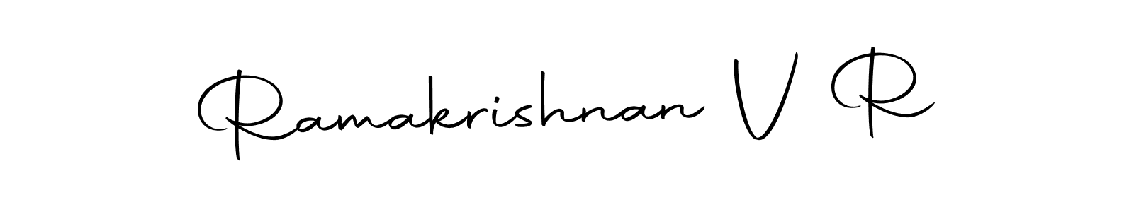 You can use this online signature creator to create a handwritten signature for the name Ramakrishnan V R. This is the best online autograph maker. Ramakrishnan V R signature style 10 images and pictures png