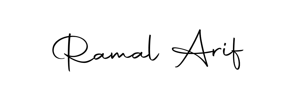 You should practise on your own different ways (Autography-DOLnW) to write your name (Ramal Arif) in signature. don't let someone else do it for you. Ramal Arif signature style 10 images and pictures png