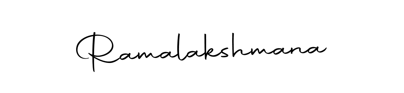 Create a beautiful signature design for name Ramalakshmana. With this signature (Autography-DOLnW) fonts, you can make a handwritten signature for free. Ramalakshmana signature style 10 images and pictures png