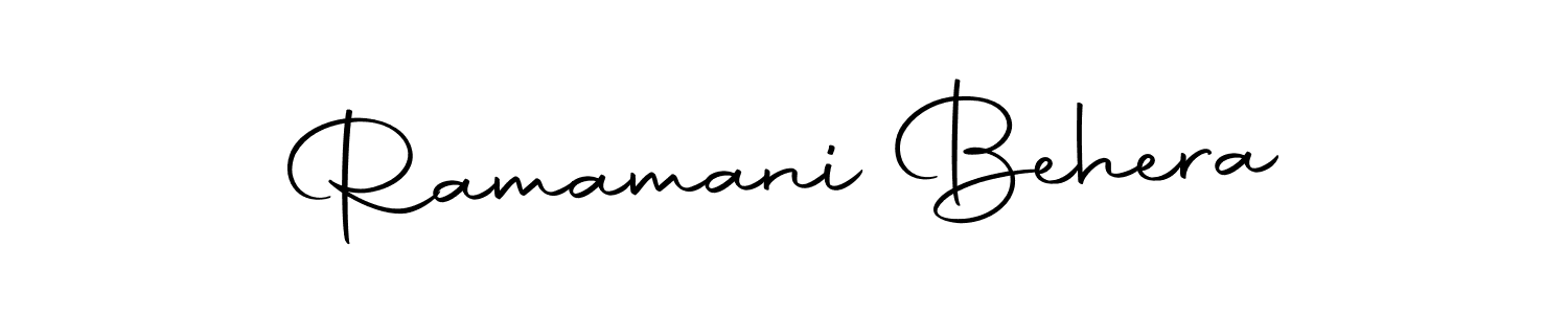 Design your own signature with our free online signature maker. With this signature software, you can create a handwritten (Autography-DOLnW) signature for name Ramamani Behera. Ramamani Behera signature style 10 images and pictures png