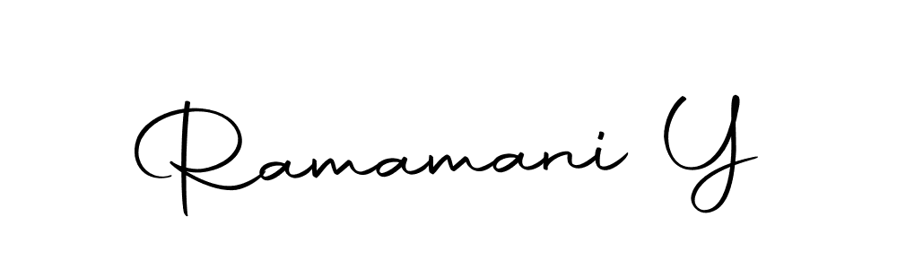 The best way (Autography-DOLnW) to make a short signature is to pick only two or three words in your name. The name Ramamani Y include a total of six letters. For converting this name. Ramamani Y signature style 10 images and pictures png