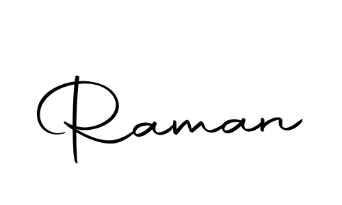 Make a beautiful signature design for name Raman. With this signature (Autography-DOLnW) style, you can create a handwritten signature for free. Raman signature style 10 images and pictures png