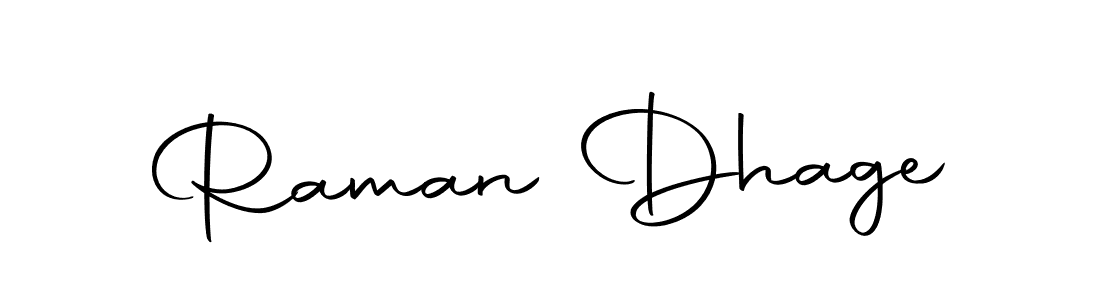 How to make Raman Dhage name signature. Use Autography-DOLnW style for creating short signs online. This is the latest handwritten sign. Raman Dhage signature style 10 images and pictures png