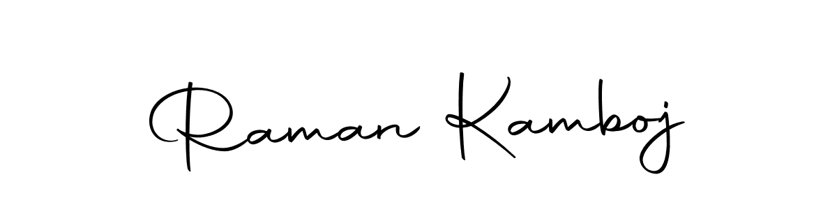 Make a beautiful signature design for name Raman Kamboj. Use this online signature maker to create a handwritten signature for free. Raman Kamboj signature style 10 images and pictures png