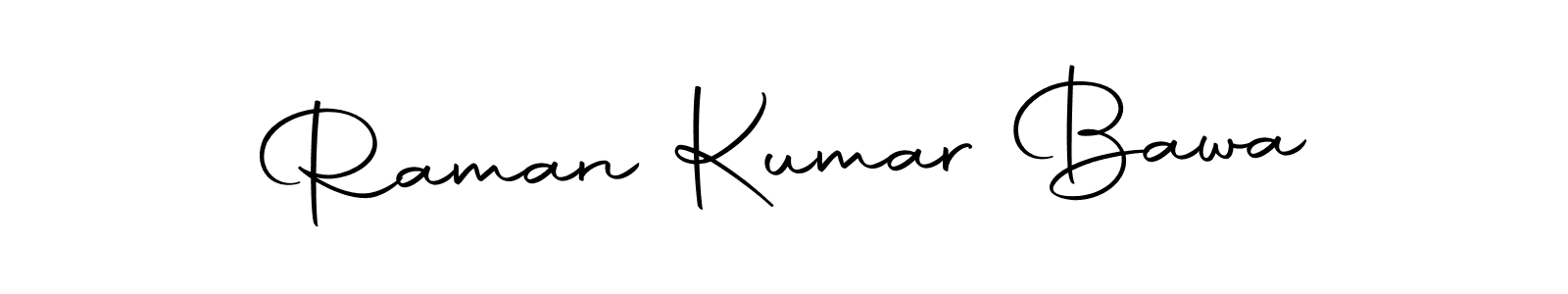 How to make Raman Kumar Bawa name signature. Use Autography-DOLnW style for creating short signs online. This is the latest handwritten sign. Raman Kumar Bawa signature style 10 images and pictures png