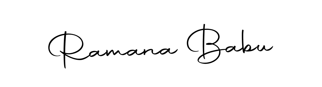 Autography-DOLnW is a professional signature style that is perfect for those who want to add a touch of class to their signature. It is also a great choice for those who want to make their signature more unique. Get Ramana Babu name to fancy signature for free. Ramana Babu signature style 10 images and pictures png