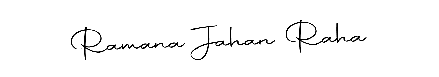 Design your own signature with our free online signature maker. With this signature software, you can create a handwritten (Autography-DOLnW) signature for name Ramana Jahan Raha. Ramana Jahan Raha signature style 10 images and pictures png