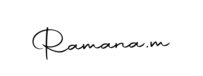 Use a signature maker to create a handwritten signature online. With this signature software, you can design (Autography-DOLnW) your own signature for name Ramana.m. Ramana.m signature style 10 images and pictures png