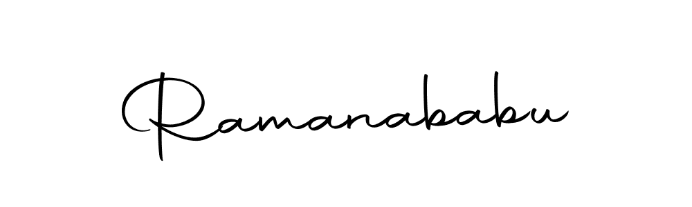 You should practise on your own different ways (Autography-DOLnW) to write your name (Ramanababu) in signature. don't let someone else do it for you. Ramanababu signature style 10 images and pictures png