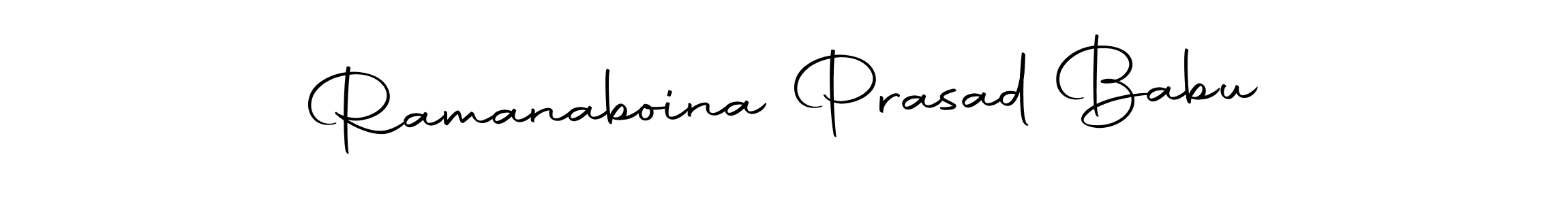 Design your own signature with our free online signature maker. With this signature software, you can create a handwritten (Autography-DOLnW) signature for name Ramanaboina Prasad Babu. Ramanaboina Prasad Babu signature style 10 images and pictures png