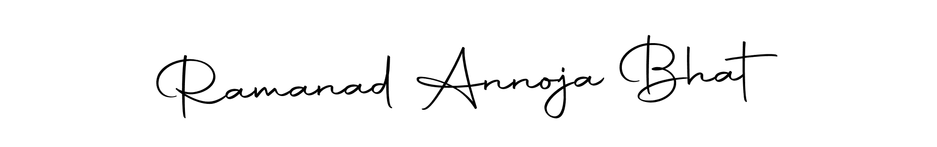 Ramanad Annoja Bhat stylish signature style. Best Handwritten Sign (Autography-DOLnW) for my name. Handwritten Signature Collection Ideas for my name Ramanad Annoja Bhat. Ramanad Annoja Bhat signature style 10 images and pictures png