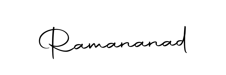 Design your own signature with our free online signature maker. With this signature software, you can create a handwritten (Autography-DOLnW) signature for name Ramananad. Ramananad signature style 10 images and pictures png