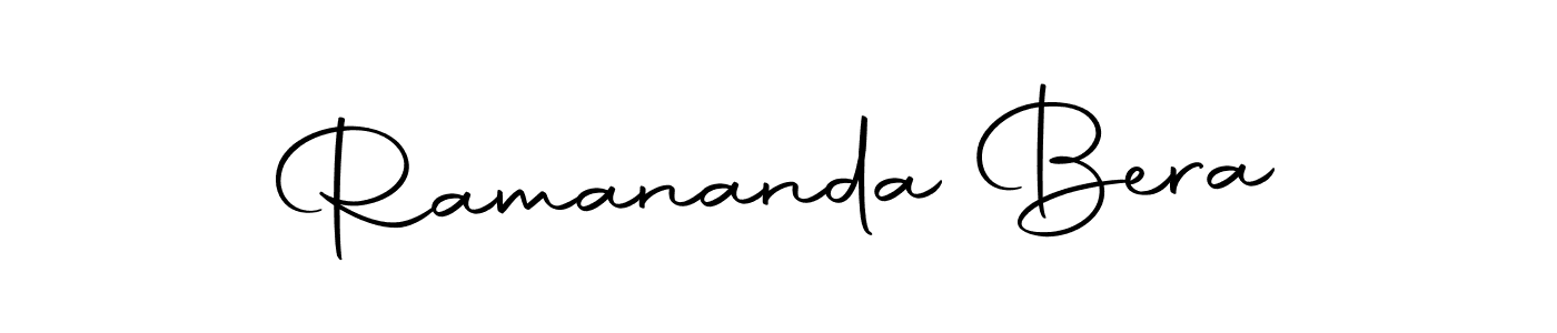 How to make Ramananda Bera name signature. Use Autography-DOLnW style for creating short signs online. This is the latest handwritten sign. Ramananda Bera signature style 10 images and pictures png