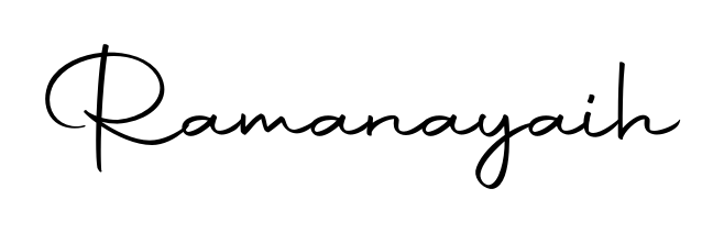 Practice writing Ramanayaih with the flow of Autography-DOLnW lettering. A fantastic source of inspiration for developing your personal signature style. Ramanayaih signature style 10 images and pictures png