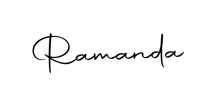 Make a beautiful signature design for name Ramanda. With this signature (Autography-DOLnW) style, you can create a handwritten signature for free. Ramanda signature style 10 images and pictures png