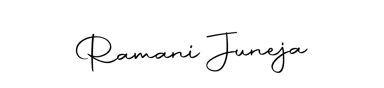 Here are the top 10 professional signature styles for the name Ramani Juneja. These are the best autograph styles you can use for your name. Ramani Juneja signature style 10 images and pictures png