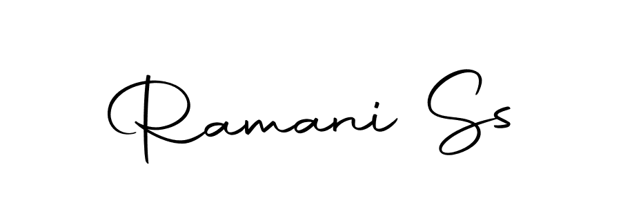 How to make Ramani Ss name signature. Use Autography-DOLnW style for creating short signs online. This is the latest handwritten sign. Ramani Ss signature style 10 images and pictures png