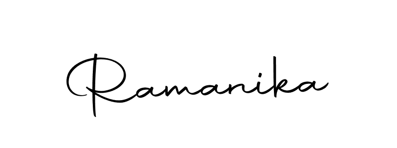 The best way (Autography-DOLnW) to make a short signature is to pick only two or three words in your name. The name Ramanika include a total of six letters. For converting this name. Ramanika signature style 10 images and pictures png